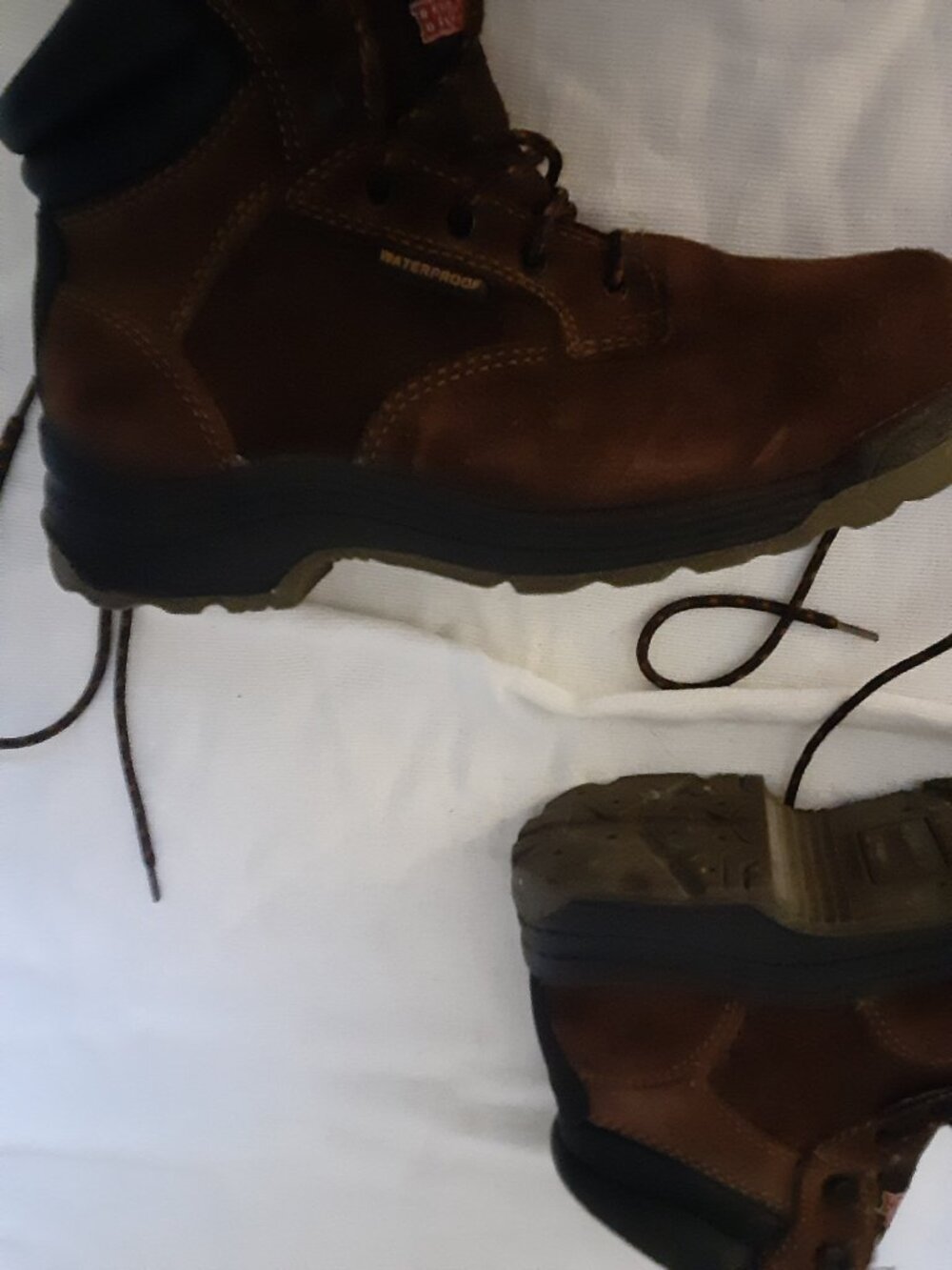 Brahma Womens Diane II steel toe work boots Sz 8.5 brown/black waterproof suede - Picture 15 of 15